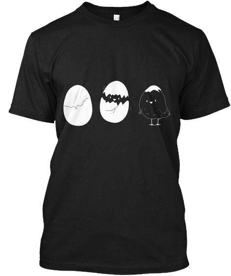 Easter T Shirts Funny Egg  Black Kaos Front