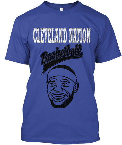 Cleveland Nation Deep Royal T-Shirt Front