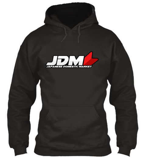 Jdm Hoodie Jet Black Camiseta Front