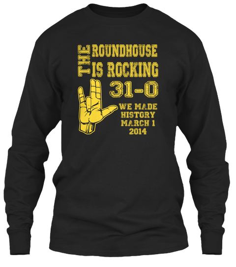 Limited Edition Roundhouse Is Rockin Black T-Shirt Front