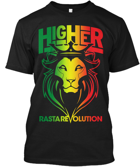 Rasta Revolution Black T-Shirt Front