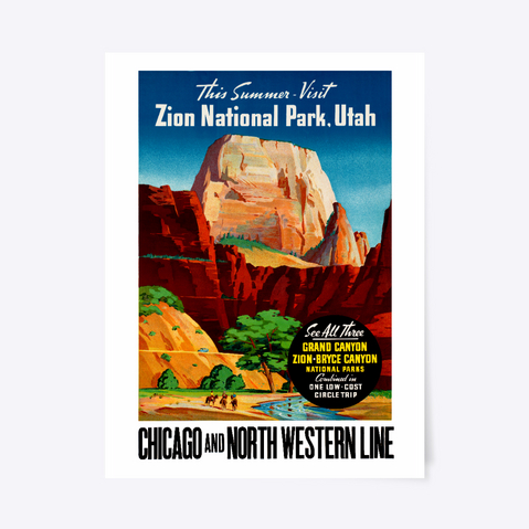 Zion National Park, Utah White T-Shirt Front
