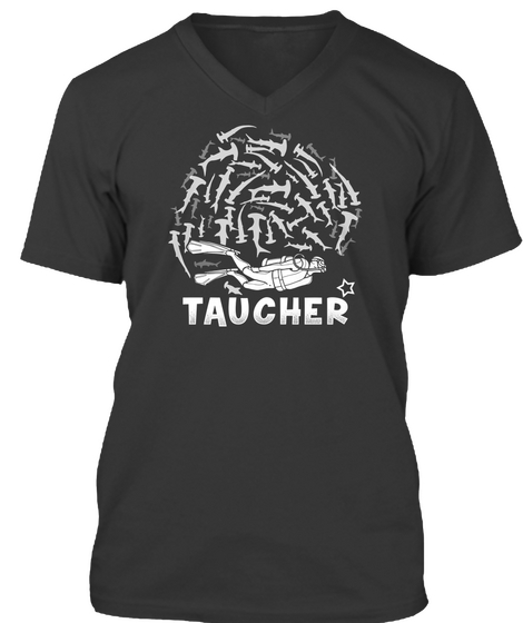 Taucher Black T-Shirt Front