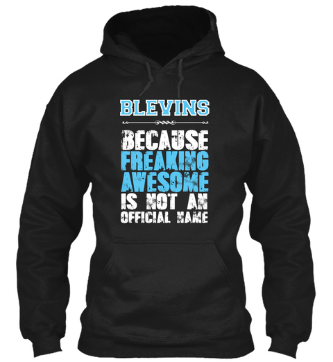 Blevins Is Awesome T Shirt Black Camiseta Front