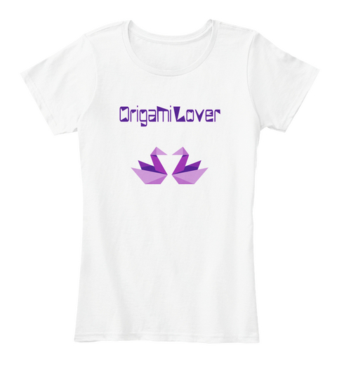 Origami White Camiseta Front