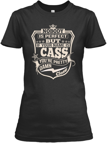 Nobody Perfect Cass Thing Shirts Black Camiseta Front