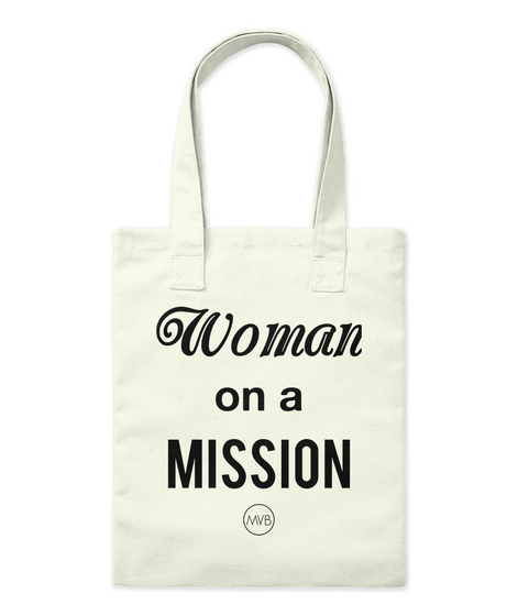 Woman On A  Mission Mvb Natural áo T-Shirt Front