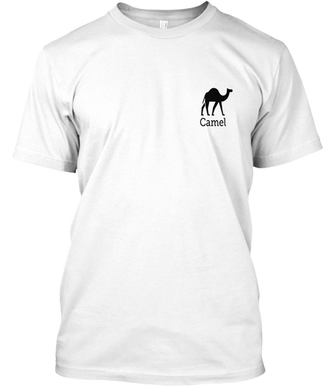 Camel White T-Shirt Front