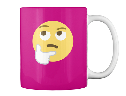 Happy Thinker Mug Magenta áo T-Shirt Back