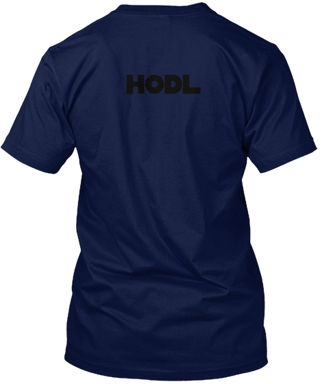 Hodl Navy T-Shirt Back