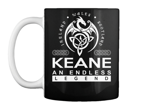 Mug   Keane An Endless Legend Black Kaos Front