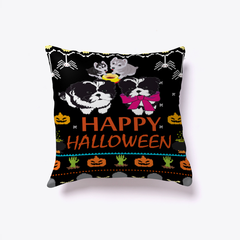 Halloween Pillows White Camiseta Front