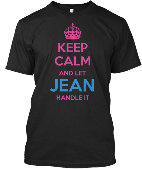 Brian   Keep Calm And Let Handle Black Camiseta Front