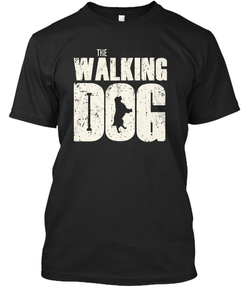 Golden Retriever   The Walking Dog Black Kaos Front