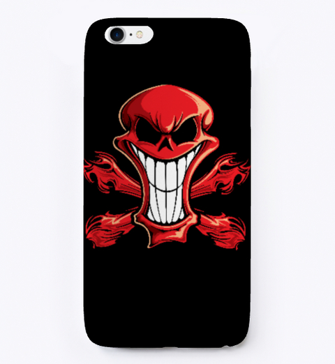 Funny I Phone | Sugar Skull Phone Cases Black T-Shirt Front