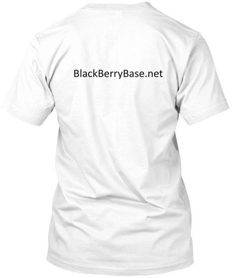 Blackberrybase.Net White T-Shirt Back