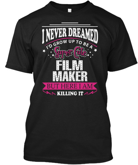 Film Maker Black Camiseta Front