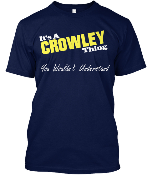 Crowley Thing – Sale Now On! Navy Camiseta Front