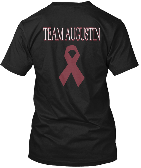 Team Augustin Black T-Shirt Back
