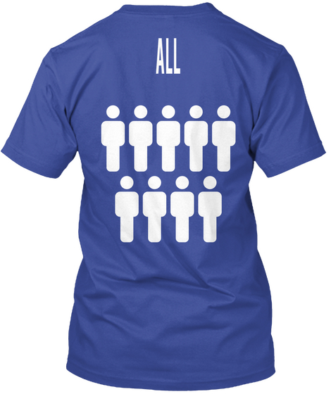 All Deep Royal T-Shirt Back