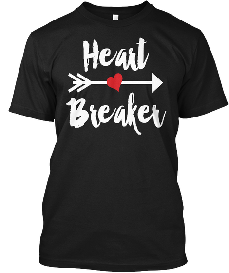Heart Breaker Black áo T-Shirt Front