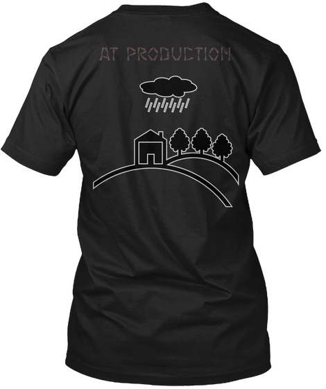 At Production Black T-Shirt Back