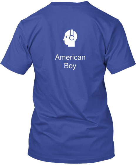 American
Boy Deep Royal T-Shirt Back