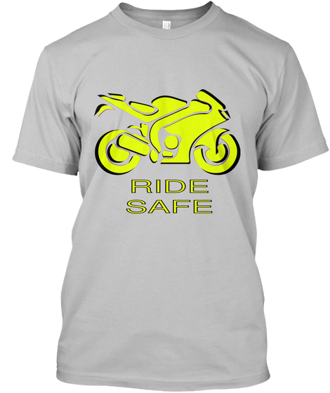 Ride
Safe Sport Grey T-Shirt Front
