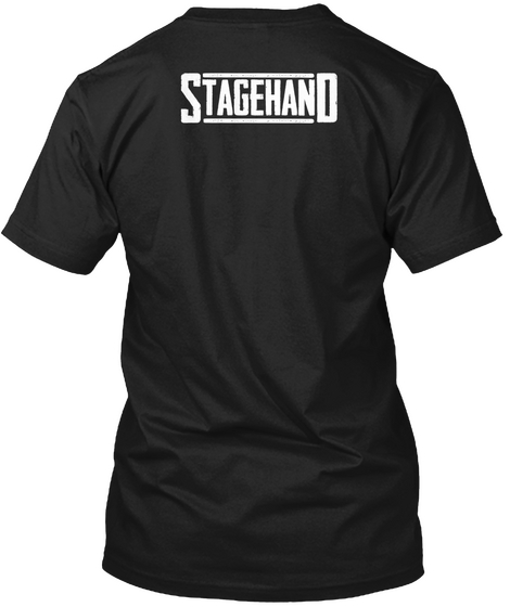 Stagehand Black Camiseta Back