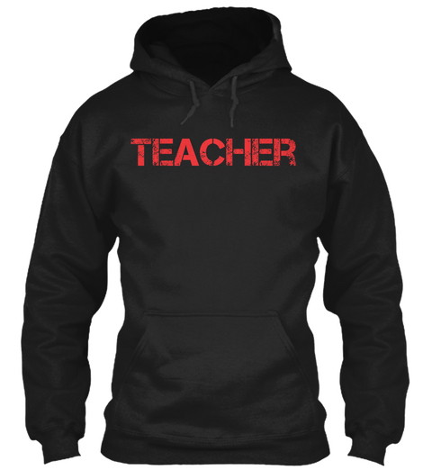 Teacher Black T-Shirt Front