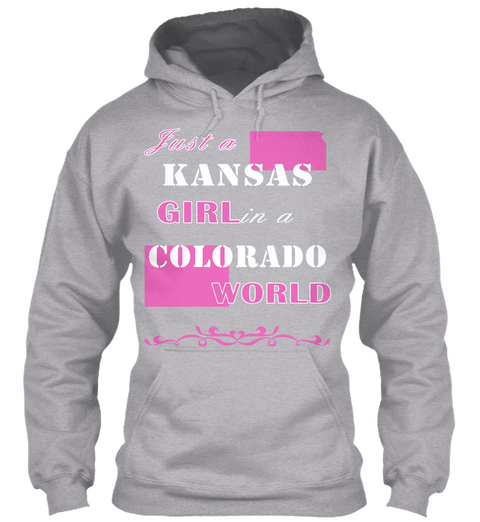 Kansas   Colorado Sport Grey T-Shirt Front