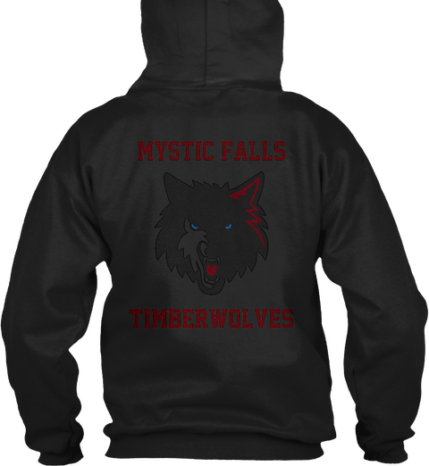 Mystic Falls Black T-Shirt Back