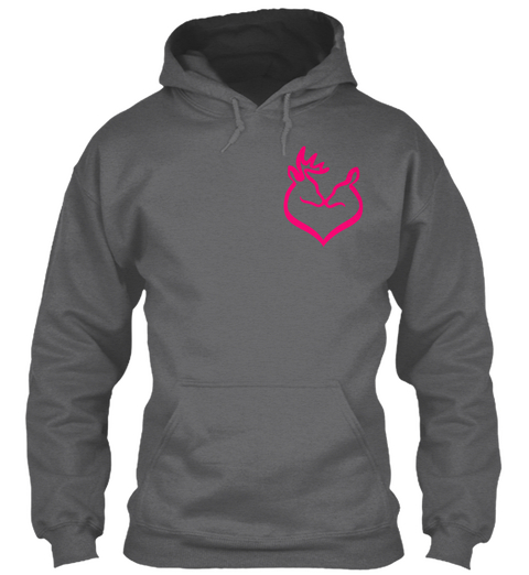 Country   Hot Pink Hoodie And Tees Dark Heather T-Shirt Front