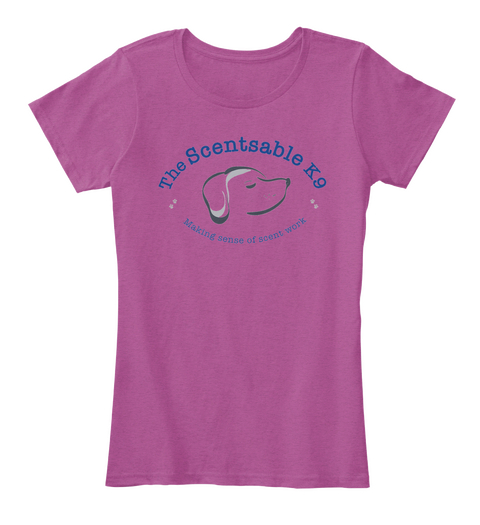 The Scentsable K9 Seminar 2 Heathered Pink Raspberry T-Shirt Front