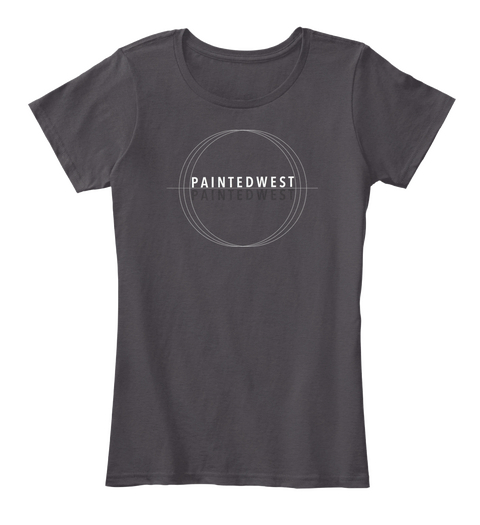 Paintedwest Paintedwest Heathered Charcoal  Camiseta Front