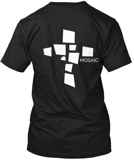 Mosaic T Shirt Black áo T-Shirt Back