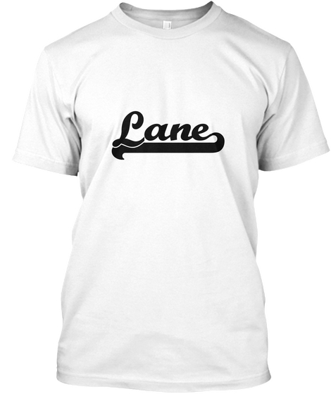 Lane White T-Shirt Front