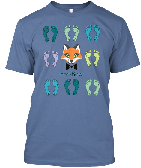 Fox Bow Denim Blue T-Shirt Front