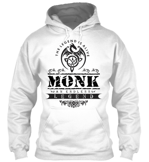 The Legend Is A Live Monk An Endless Legend White Maglietta Front