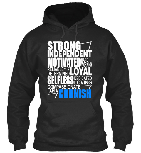 Strong Independent Motivated Hard Working Reliable Determined Loyal Selfless Dedicated Loving Compassionate I Am A... Jet Black Camiseta Front