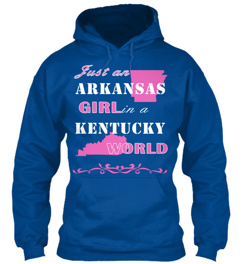 Arkansas   Kentucky  Royal T-Shirt Front