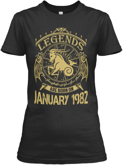 Legends Are Born On January 1982(1) Black Kaos Front