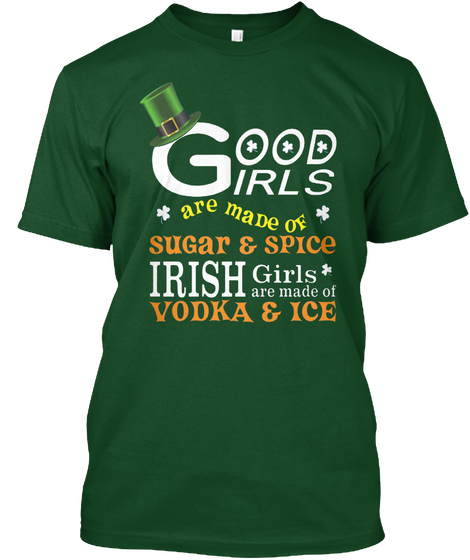 St. Patrick's Day   Irish T Shirt Deep Forest Maglietta Front