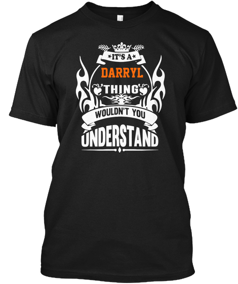 It's A Darryl Thing Wouldn't U Under Black Camiseta Front