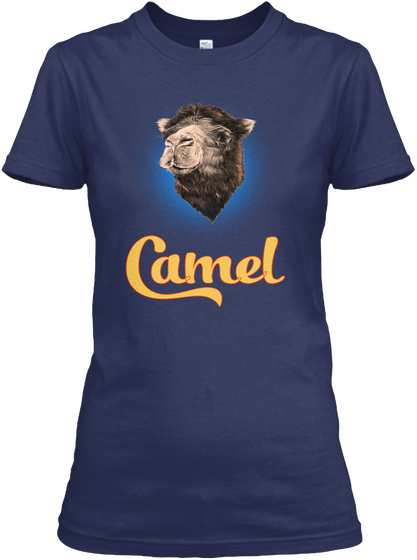 I Love Camel Tshirt Navy T-Shirt Front