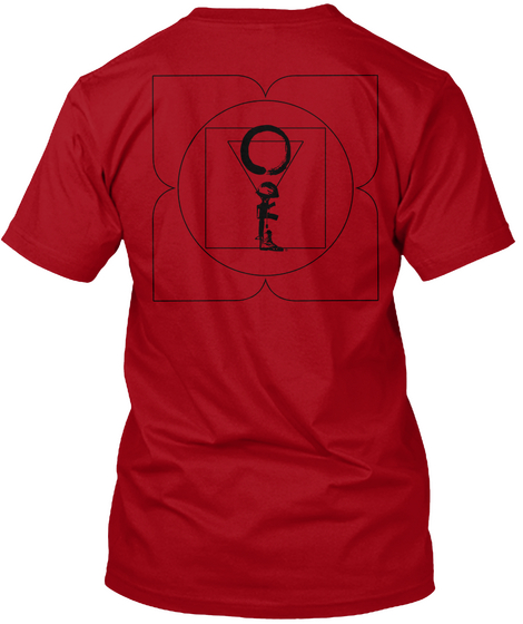 Armor Down Red Chakra Deep Red T-Shirt Back