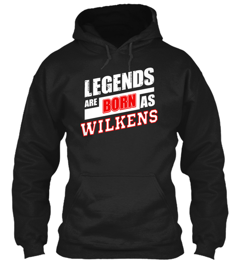 Wilkens Family Name Shirt Black Maglietta Front