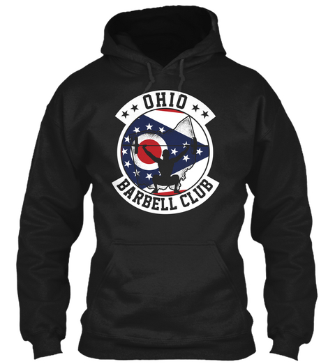 Ohio Barbell Club Black T-Shirt Front