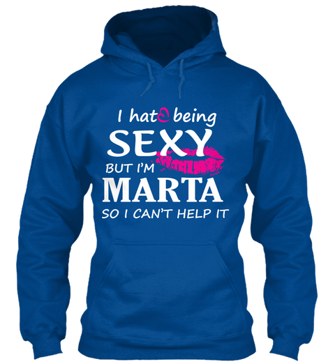 Tshirt Of Marta, Sexy Marta Royal T-Shirt Front