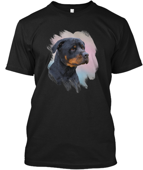 Love Rottie Rottweiler Rottweilers Dog  Black Camiseta Front